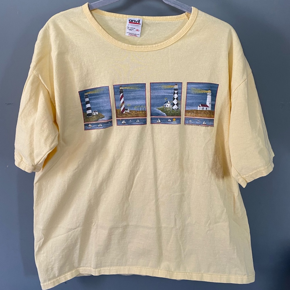 Vintage 98 Anvil Yellow TShirt